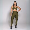 Conjunto Fitness Luxo Top de Bojo Removível e Legging Modeladora – Queen Luna Fit