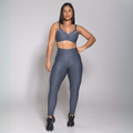 Conjunto Fitness Luxo Top de Bojo Removível e Legging Modeladora – Queen Luna Fit