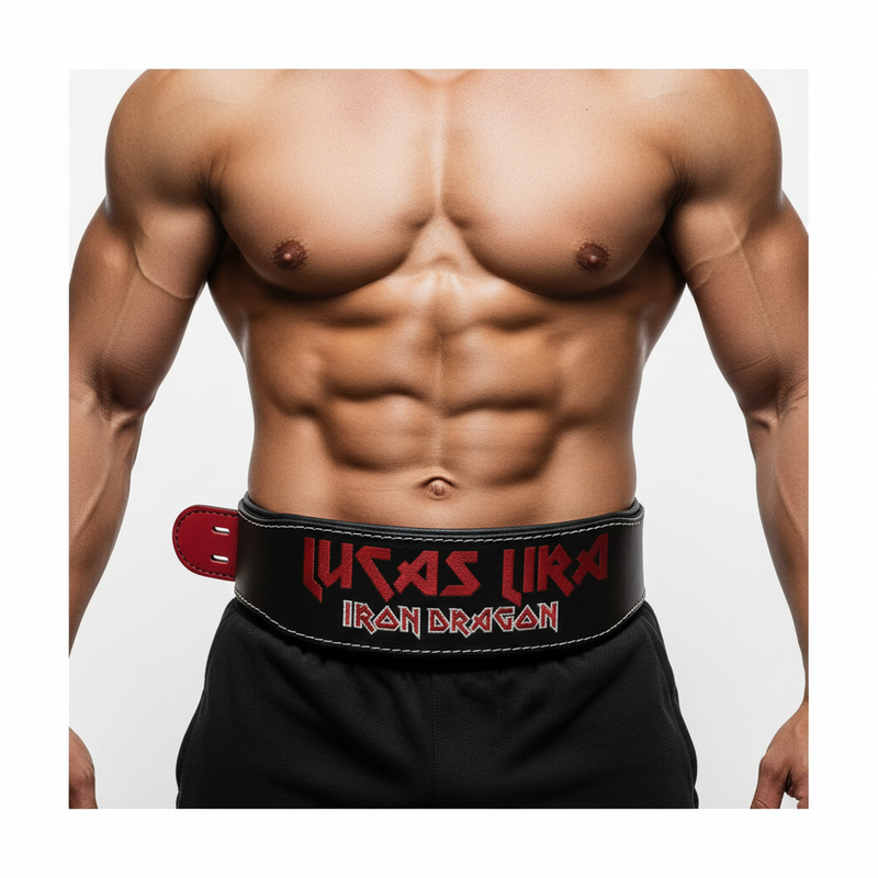 Cinturão De Couro Personalizado - Exercícios Com Peso