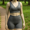 Conjunto Fitness LUna Short Cintura Alta + Top