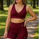 Conjunto Fitness LUna Short Cintura Alta + Top