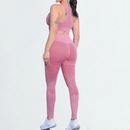 Jcolour Conjunto Esportivo Academia Feminina Top e Legging Cintura Alta Levanta Bumbum