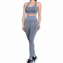 Jcolour Conjunto Esportivo Academia Feminina Top e Legging Cintura Alta Levanta Bumbum