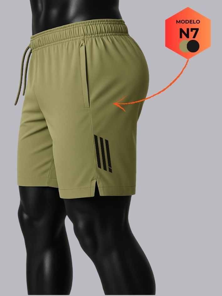 bermuda masculina esportiva para corrida caminhada e academia tecido leve com elastano