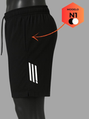 bermuda masculina esportiva para corrida caminhada e academia tecido leve com elastano