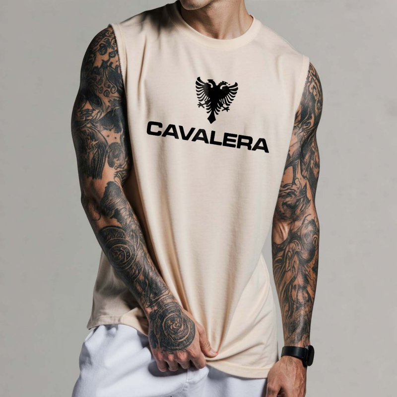 Camisa Cavalera. Regata Oversized Machão Camiseta Camisa Streetwear Algodão Cavada Longline