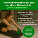 Roda Abdominal Dupla com Apoio Treino Funcional Abdômen e Academia em Casa Saúde Bem Estar Lançamento