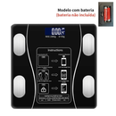Balança Bioimpedância Digital Profissional, lmc por Aplicativo Bluetooth, USB, Fitness Treino 180kg