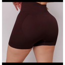 Kit 1/2 Short Feminino Fitness Cintura Alta Canelado Secagem Rápida Zero Transparente Esportivo