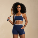 Conjunto de Treino Feminino com Short com Bolso e Top de Alcinha – Tecido Zero Transparência