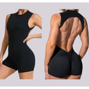 Macacão esportivo costa nua empina bumbum preto lançamento