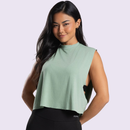 Camiseta Cropped Fitness Feminina Academia Regata Cavada Crossfit Dyeu