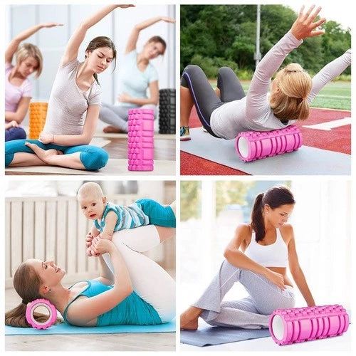 Rolo Massagem Yoga Foam Roller Liberação Miofascial Soltura