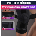 Joelheira de compressão ortopedica 360º Ajustável protetor musculação exercícios academia crossfit