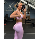 Legging Fitness Feminina Alta Cintura Modeladora - Calça Alongada Bumbum Perfeito - Tecido Antiderrapante e Respirável