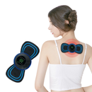 KIT Mini Massageador EMS Estimulador Elétrico De Pescoço Portátil Para Alívio Da Dor Muscular Cervical