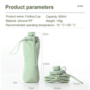 Garrafas Dobráveis De Água Silicone Portáteis Reutilizáveis BPA Free Ginásio De Viagem De Grande Capacidade