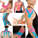 Kit De 2 Bandagem Elástica 5Cm X 3M/5M - Fita Kinesio Tape Fisioterapia