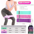 kit- 3 Faixas Elástica de Resistência para yoga Pilates Treino Academia- Elásticos de Resistência