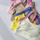 Conjunto De Yoga Feminino Sem Costura Roupas De Ginástica Esportivas Soutien De Cintura Alta Leggings Fitness Bra Top Calças