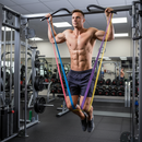 Conjunto de 4 faixas elásticas para exercícios de ioga e estiramento de 150 cm