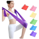 Conjunto de 4 faixas elásticas para exercícios de ioga e estiramento de 150 cm