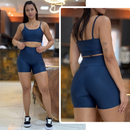 Conjunto Feminino Zero Transparência — Short + Top com Cintura Alta