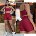 Conjunto Feminino Zero Transparência — Short + Top com Cintura Alta