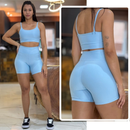 Conjunto Feminino Zero Transparência — Short + Top com Cintura Alta