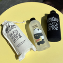 Garrafa grande de 1 litro ursos we bare bears de canudo e tampa que veda