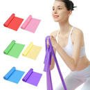 Conjunto de 4 faixas elásticas para exercícios de ioga e estiramento de 150 cm