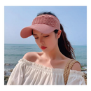 Chapéu/Boné Feminino De Aba Longa Respirável Viseira Em Cor Lisa