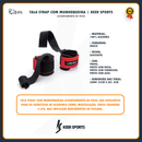 Tala com munhequeira strap ajustavel puxada crossfit, Lpo