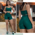 Conjunto Feminino Zero Transparência — Short + Top com Cintura Alta