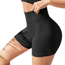 Shorts Fitness Canelado Feminino Queen Luna Fit – Zero Transparência, Cintura Alta e Conforto Absoluto