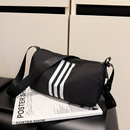 Mulheres Na Moda Preto Brilhante Esportes Mensageiro Bolsa Leve Viagem Peito Crossbody