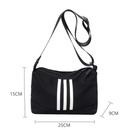 Mulheres Na Moda Preto Brilhante Esportes Mensageiro Bolsa Leve Viagem Peito Crossbody